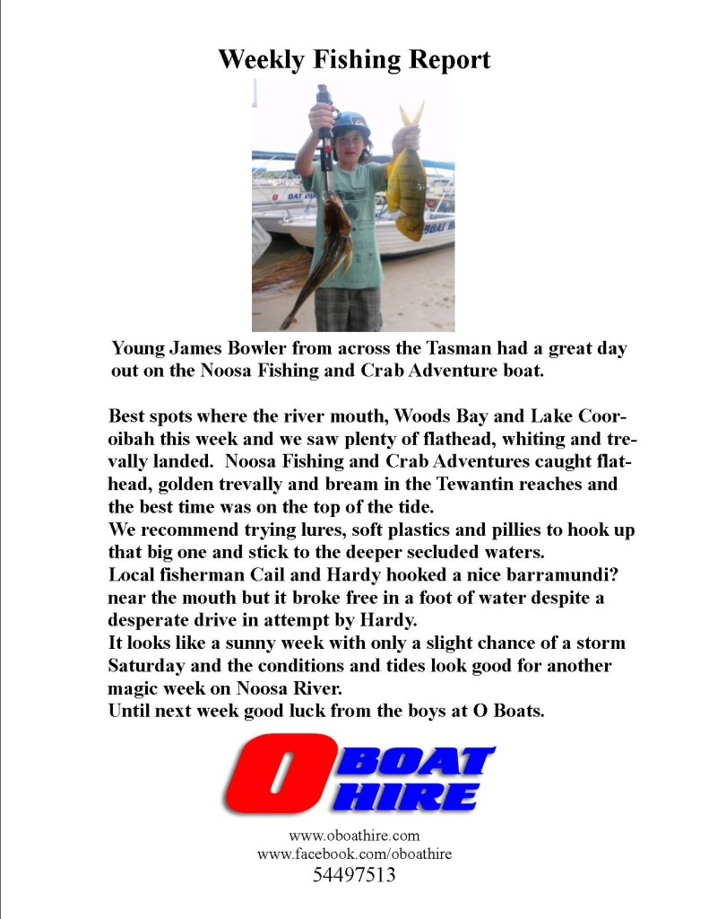 Weekly Fishing Report Nov 26 13
